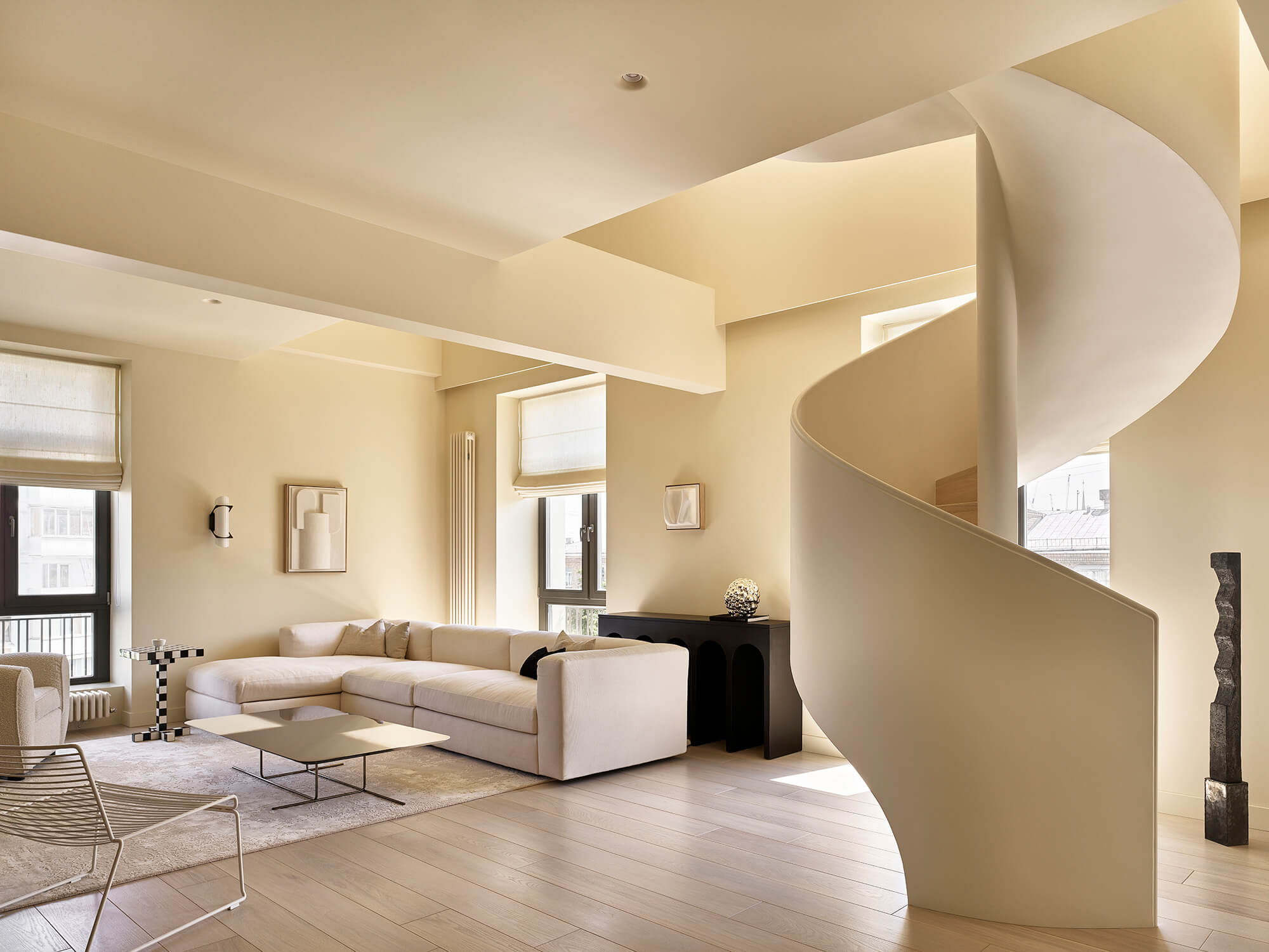 莫斯科色彩鲜艳的现代公寓丨俄罗斯莫斯科丨Well Done Interiors-25