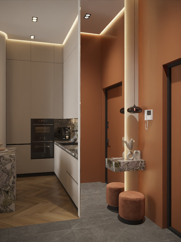 Современный интерьер с яркими акцентами-4