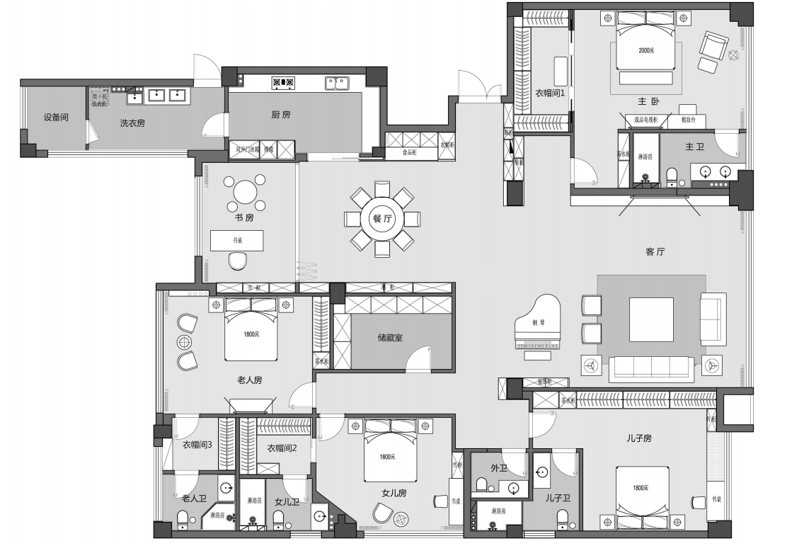 简而不凡,高洁清雅 · 340㎡品质大宅设计丨中国绍兴丨本设空间设计-36