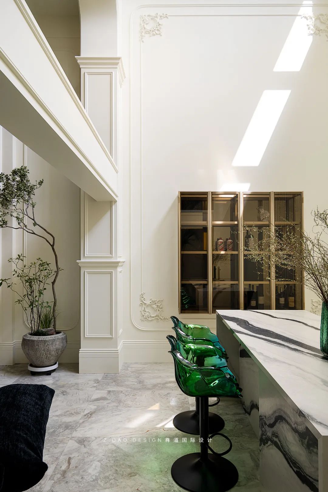 合肥『国贸天成』360㎡奶油法式风叠墅丨尊道国际设计-71