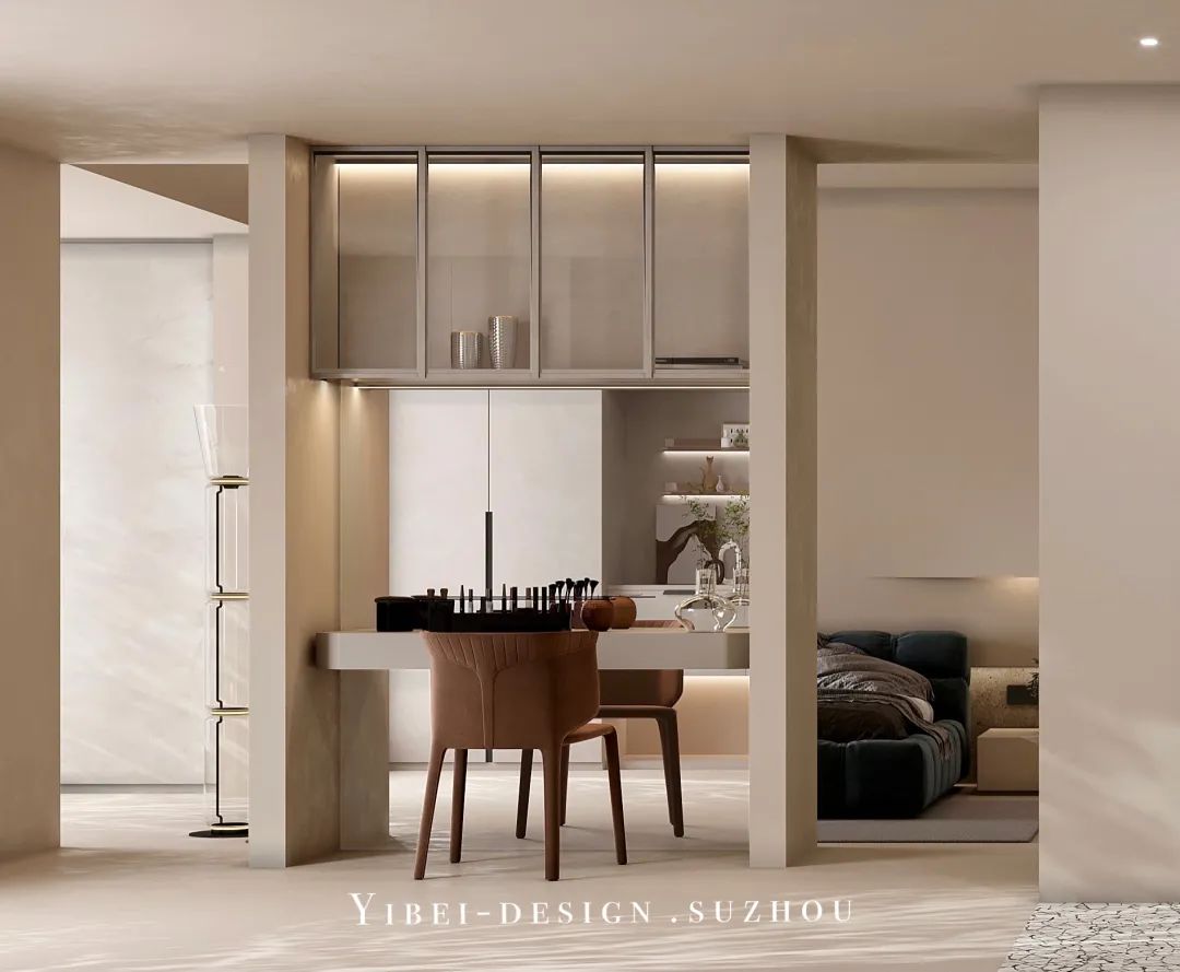 微水泥轻奢全案设计丨中国苏州丨YIBEI DESIGN-19