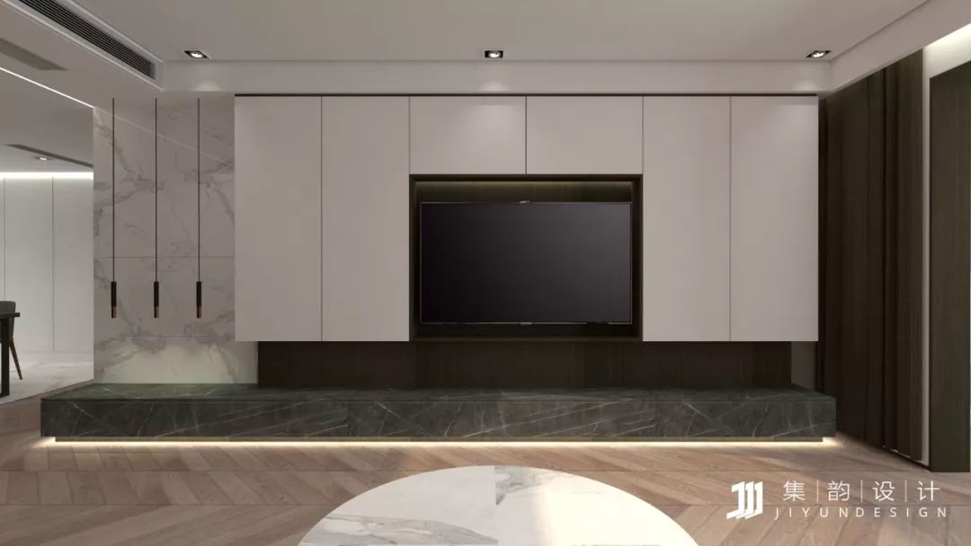 集韵设计|| 西安 160㎡现代简约之家,藏匿收纳空间的秘密-75