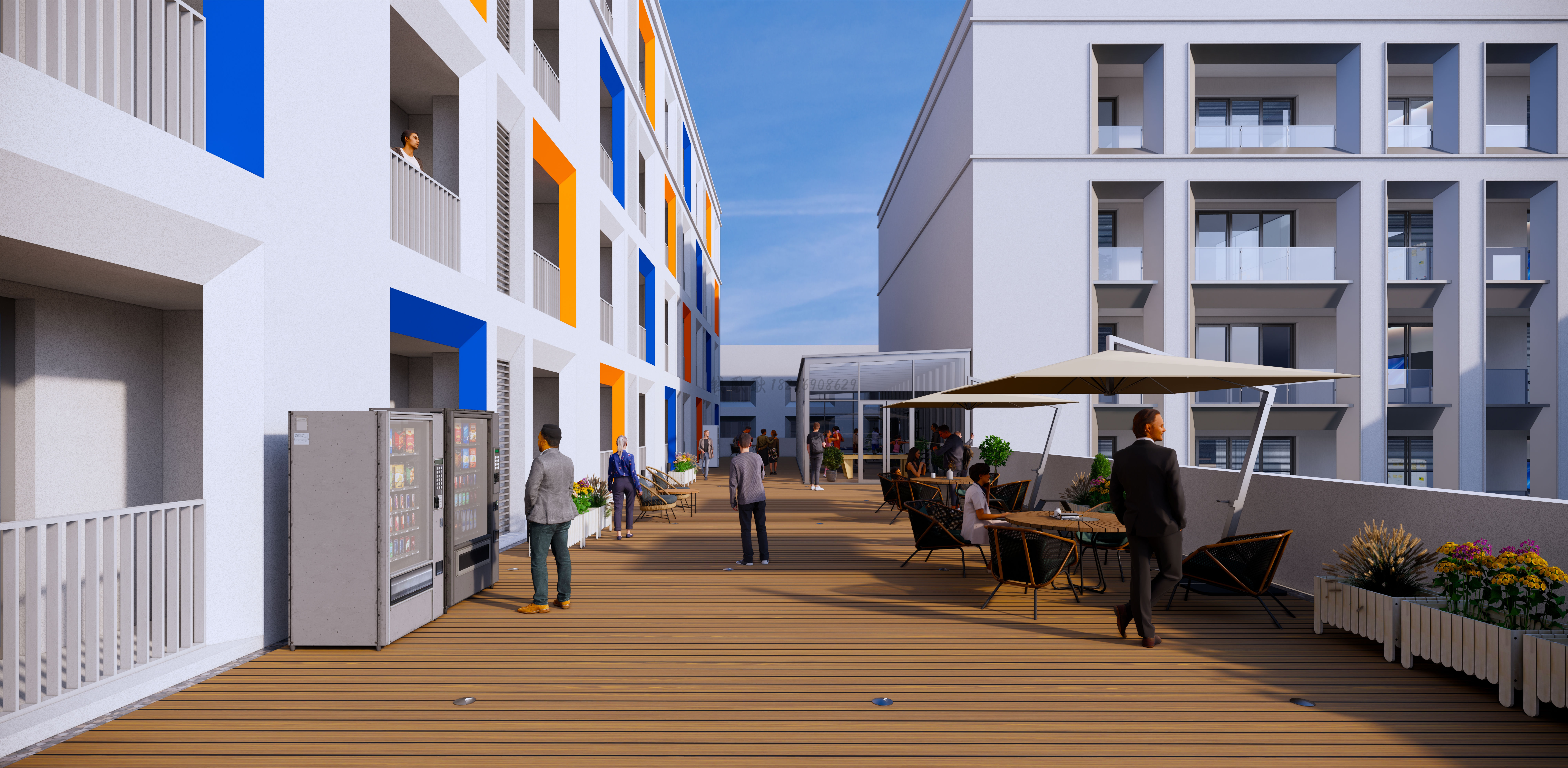 禾城装饰设计室外鸟瞰图-7