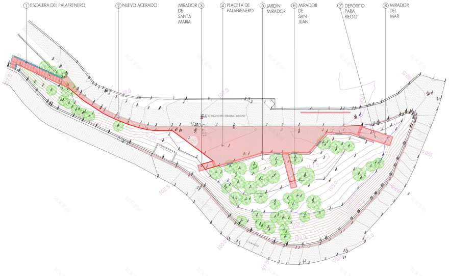 马拉加市堡垒周边绿地恢复项目(又名贝莱斯 马拉加城堡周边观景花园)丨西班牙马拉加丨Terral Arquitectos-51