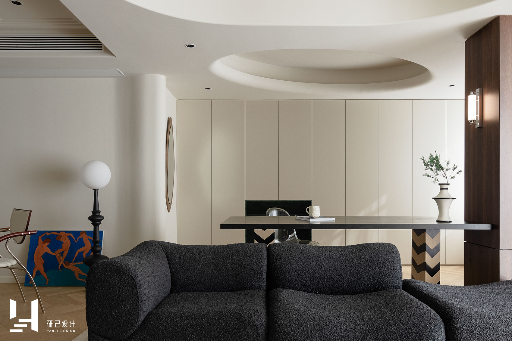 研己实景 · 113㎡法式家的新玩法丨中国芜湖丨研己设计-37