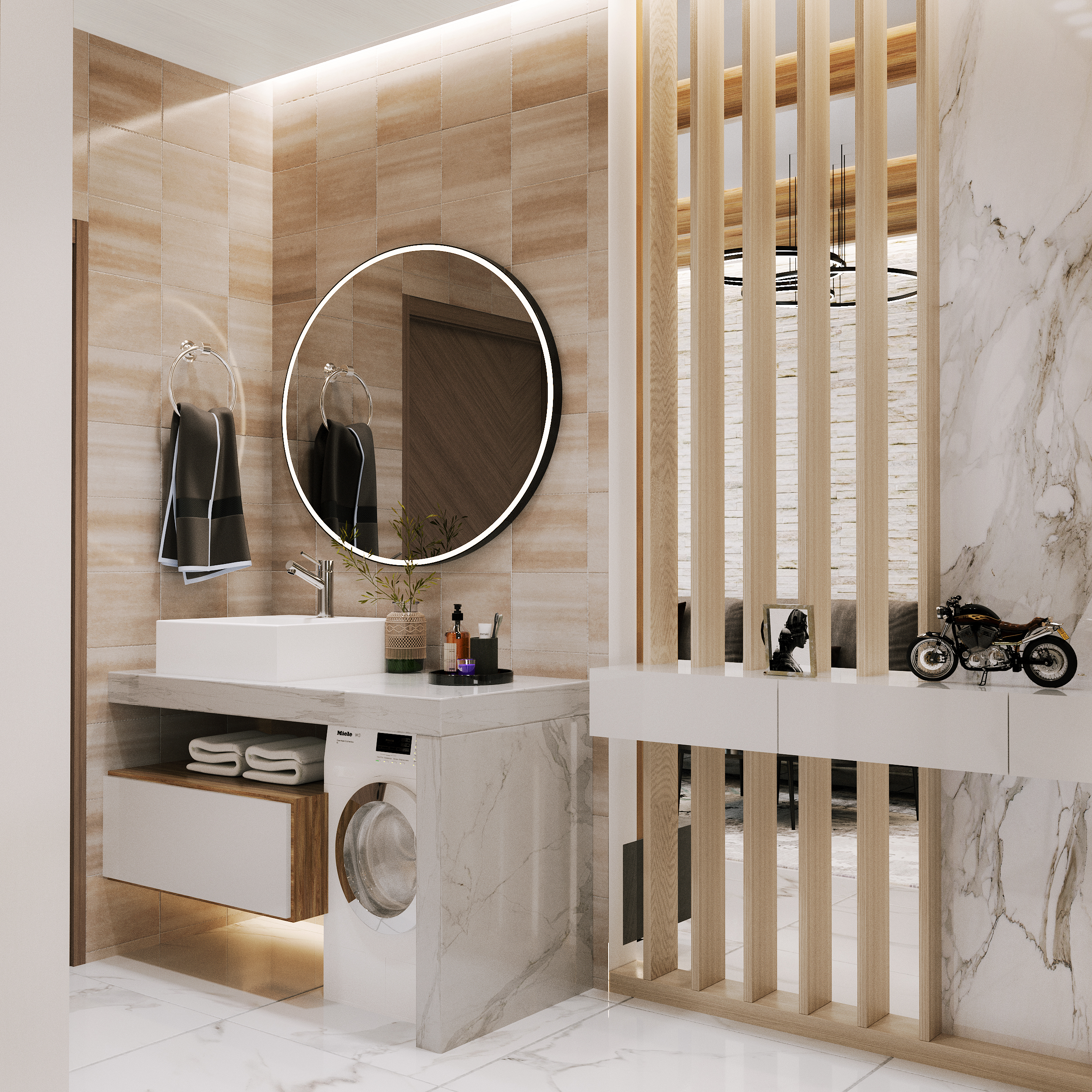 living and dining interior-1