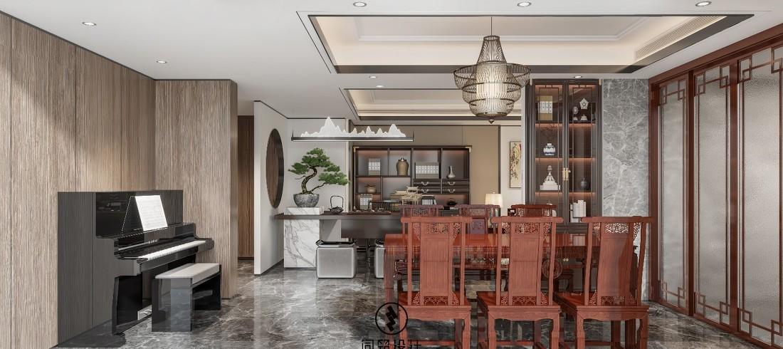 君子爱兰 · 新中式 186 平空间设计-5