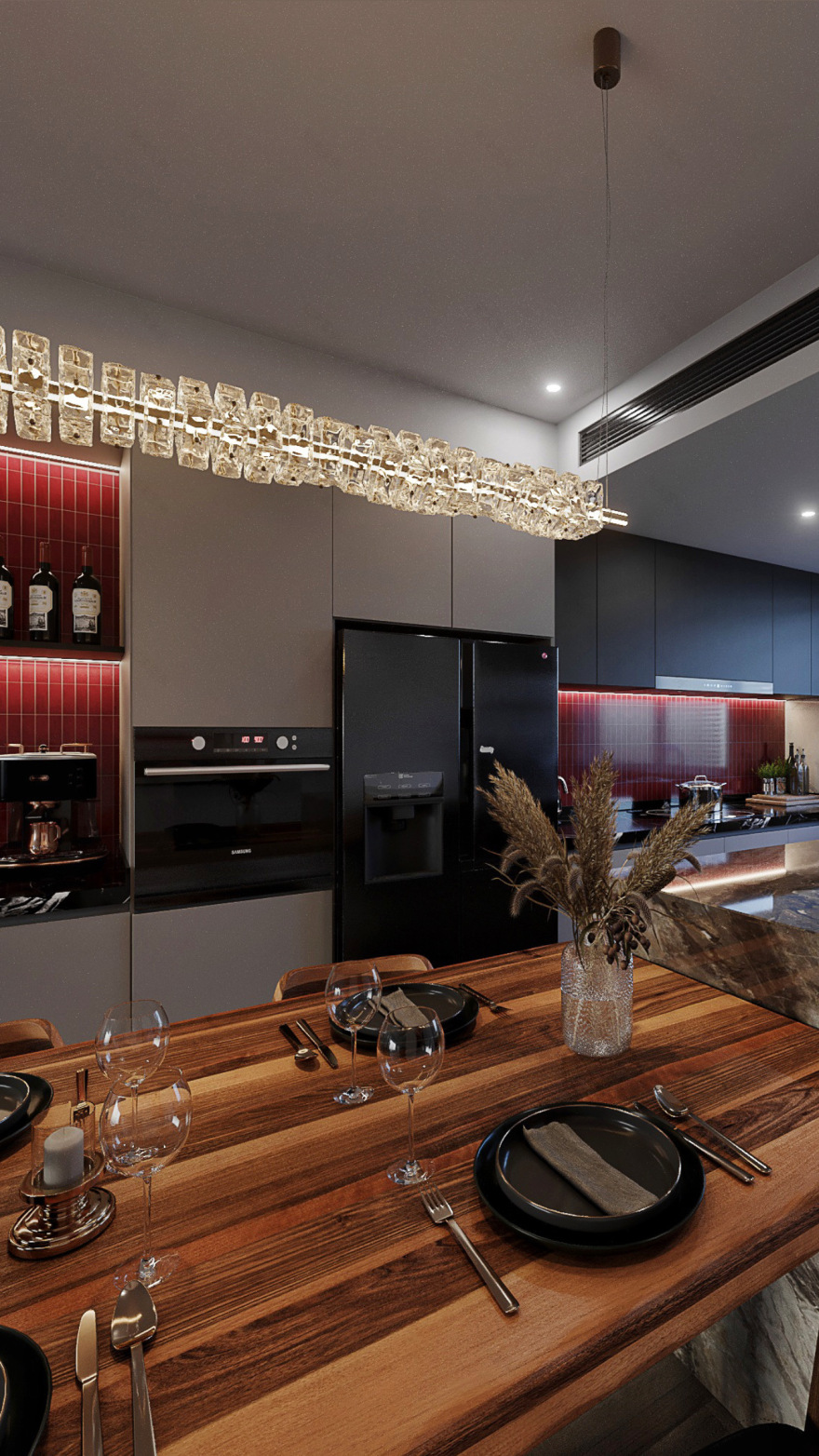 暗黑现代风格厨房丨Sheng Interior Studio (Han)-11