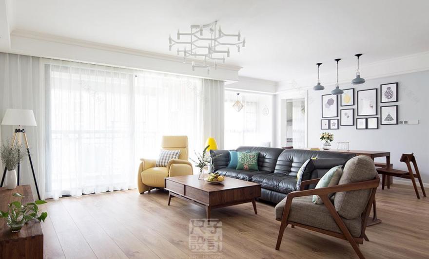 北欧风阳光宅,原木色家具营造舒适氛围-0