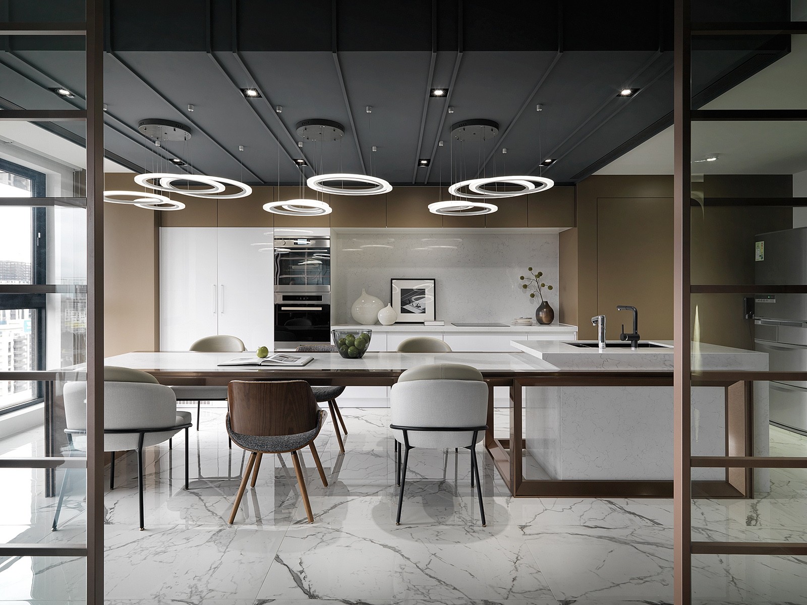 怀生国际设计打造 330m²现代高级灰大平层-19