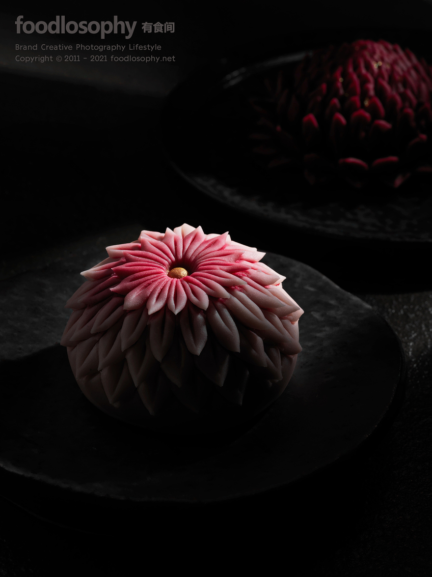 影实造型 × 有食间|一组绽放的和果子-3