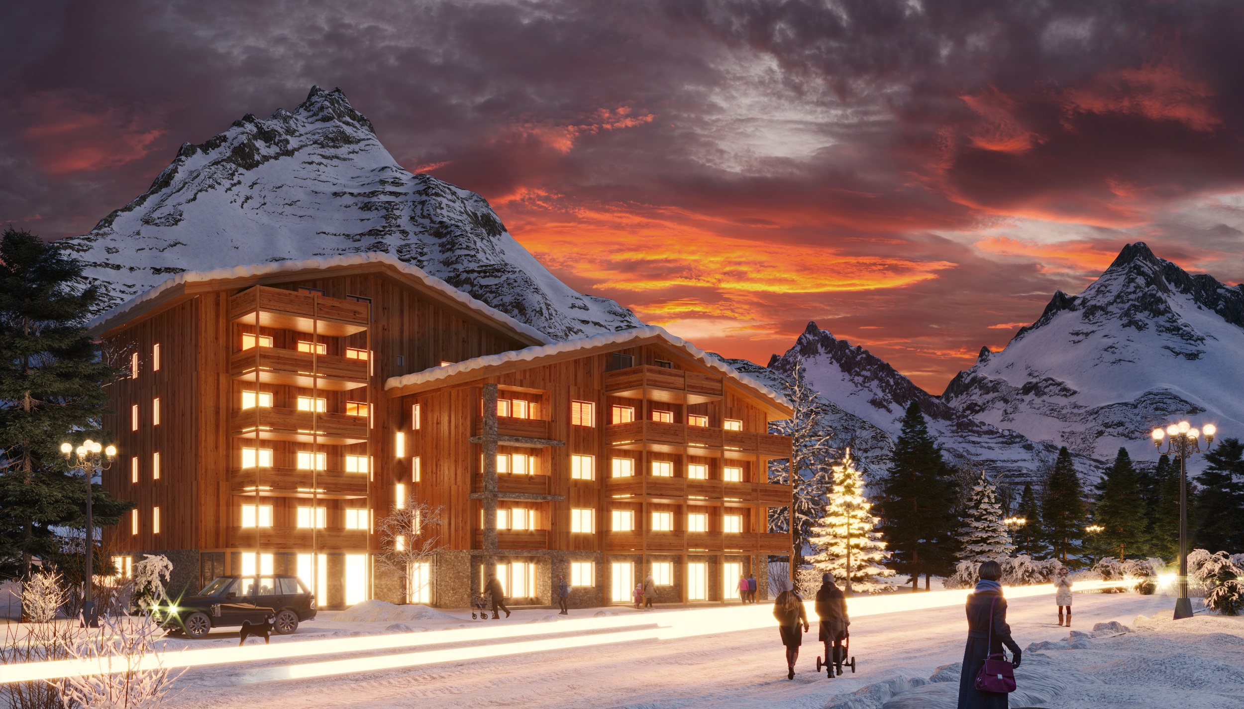 瑞士冬季酒店丨DEER Design-5