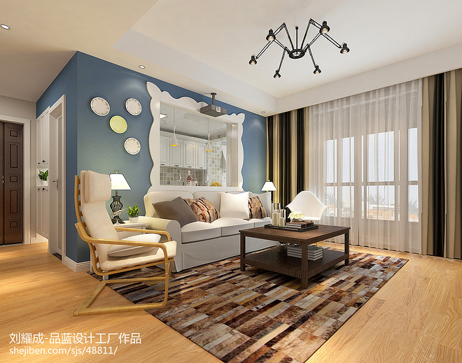 《筑梦空间》成都·河畔新世界138平米三居装修案例丨中国成都丨刘耀成·品蓝设计工厂-21