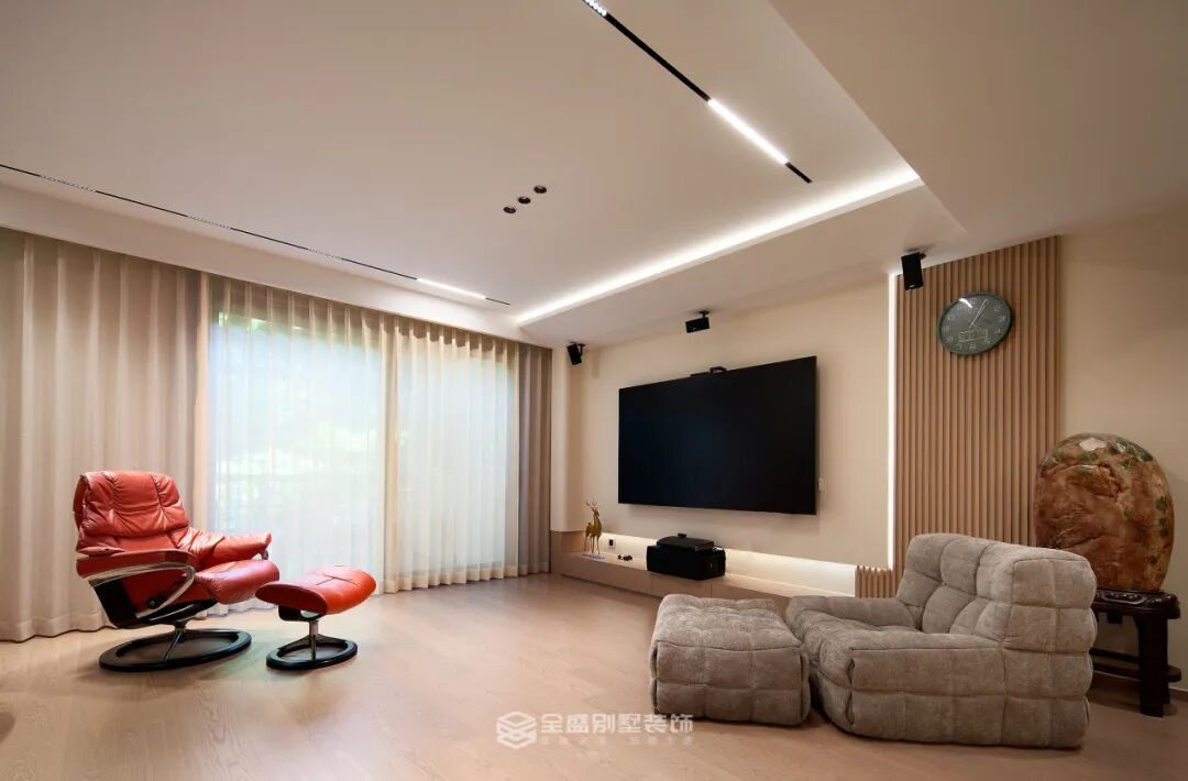 200㎡现代原木|西溪蝶园：给故事留下温暖的余白-23