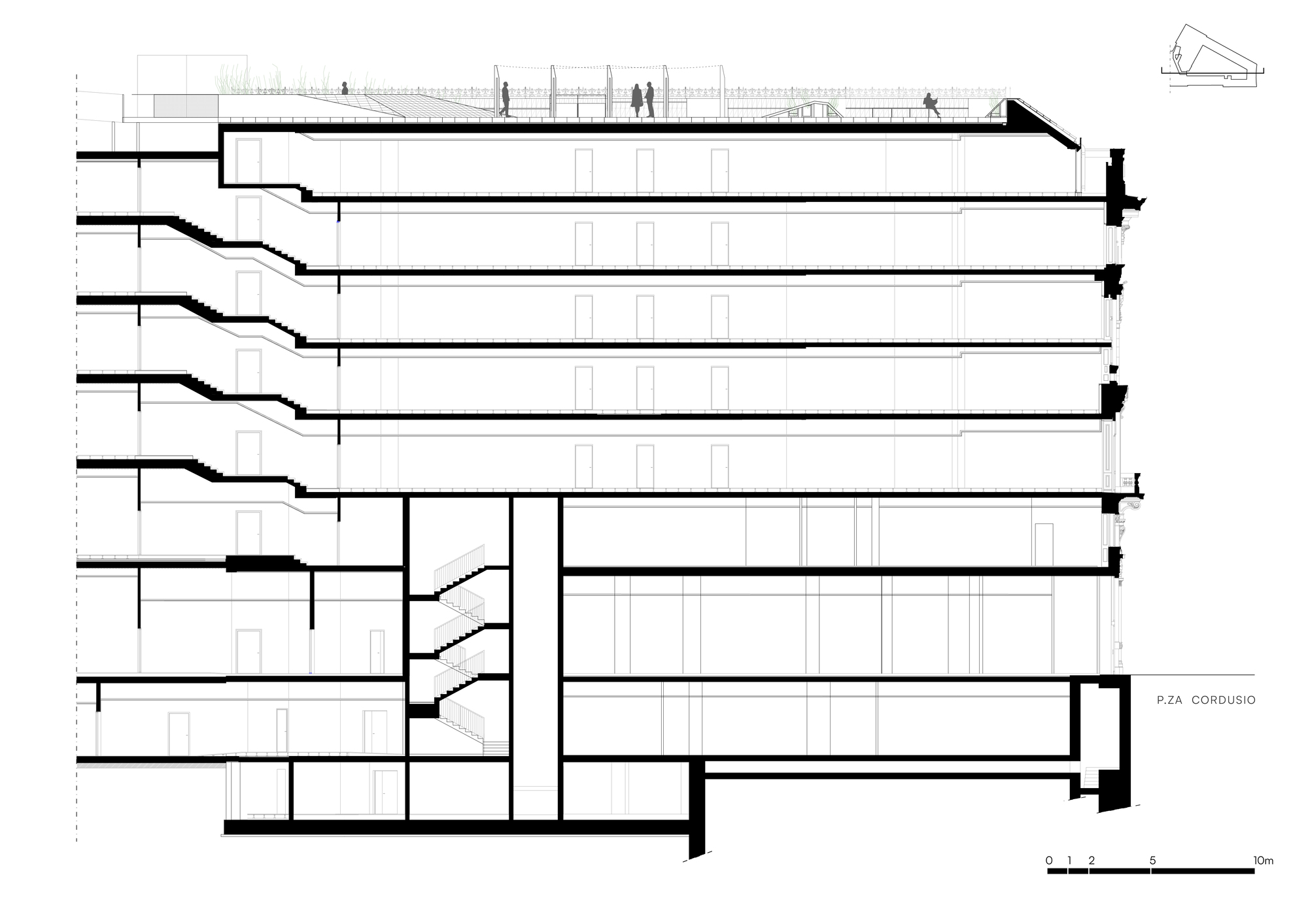 比安德拉高地广场露台丨意大利米兰丨Park Associati-29