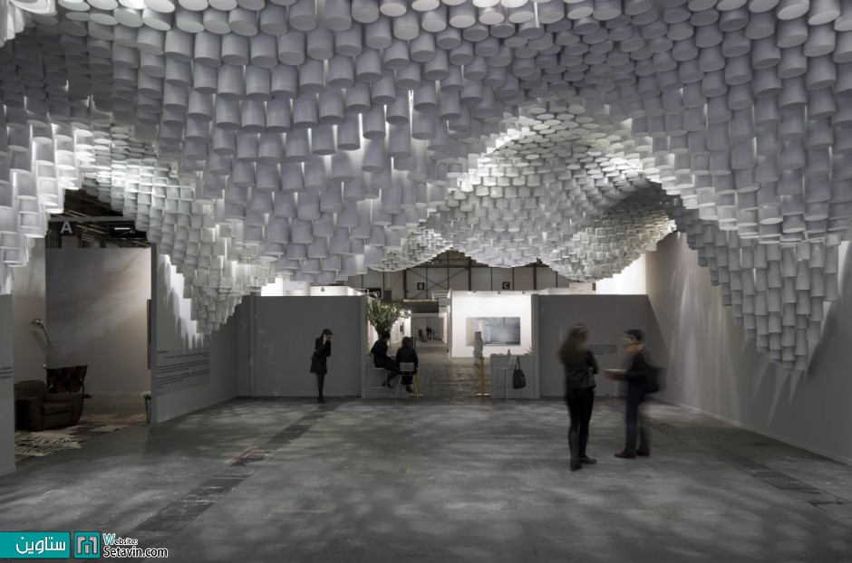 ARCO Madrid展会纸质波浪形天花板设计丨西班牙马德里丨Cristina Parreño Architecture与MIT团队-17