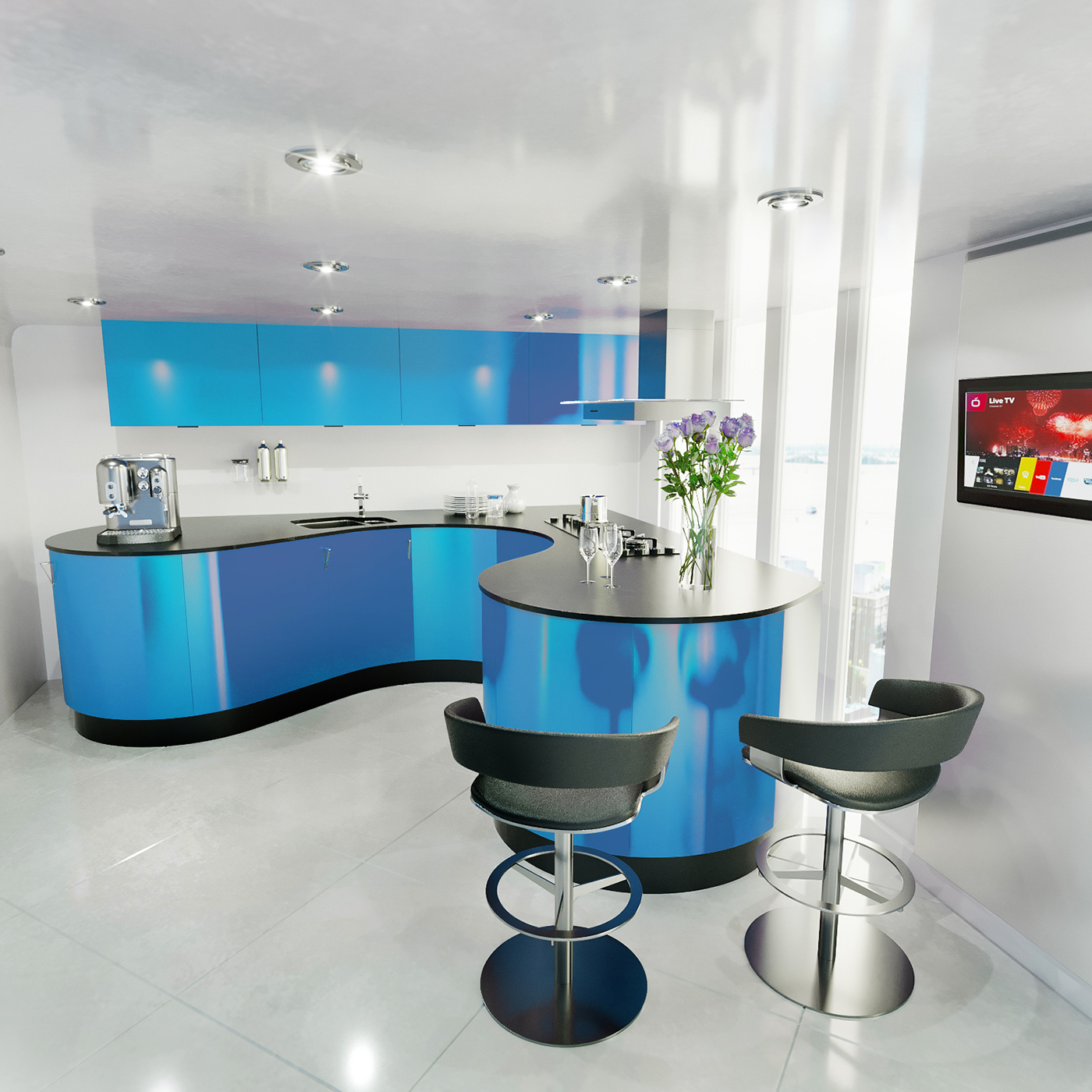 Anastasiya Gushchina丨展厅丨Interior Design for an apartment in Moscow-6