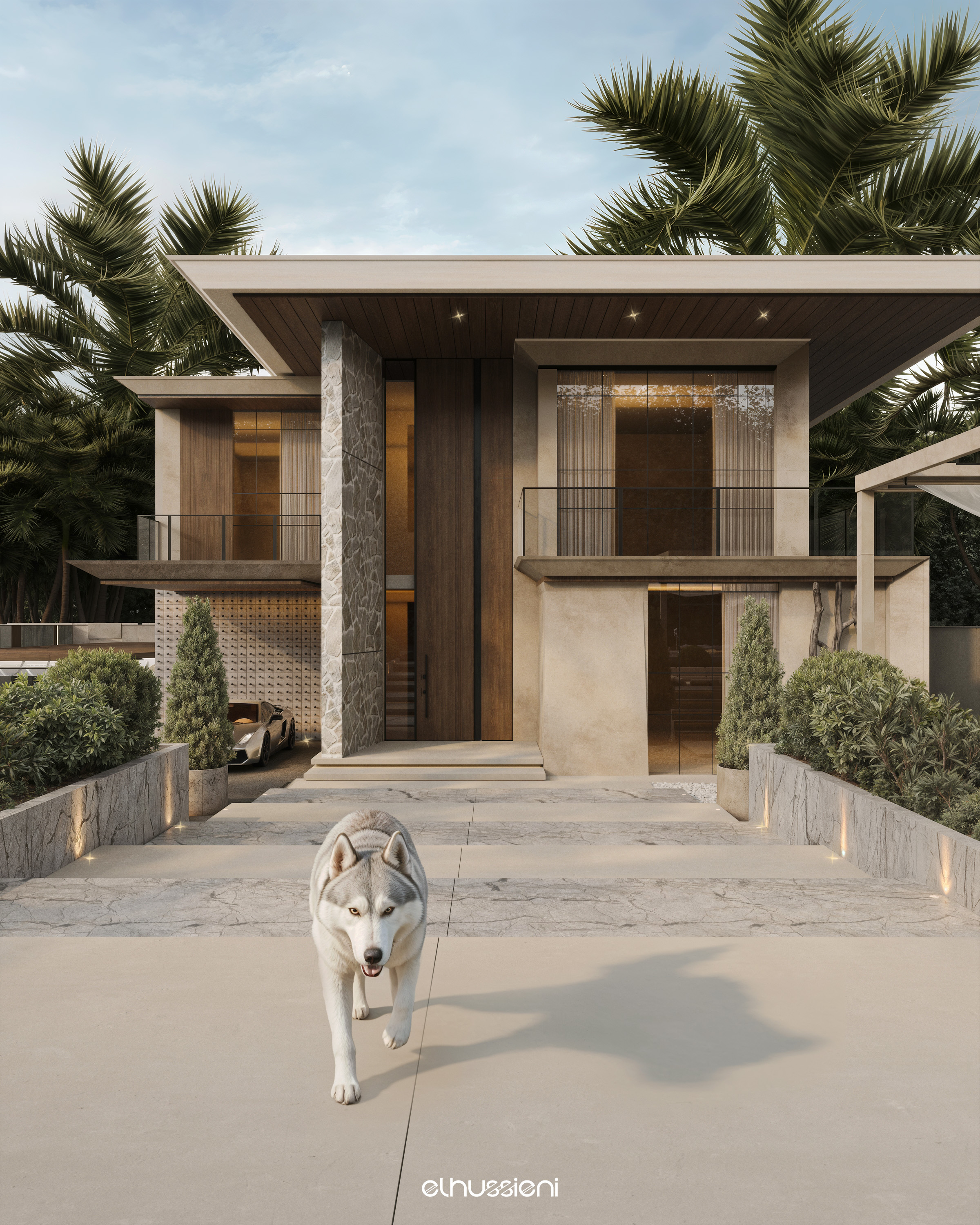 户外别墅丨Mohamed.elhussien.designs-9