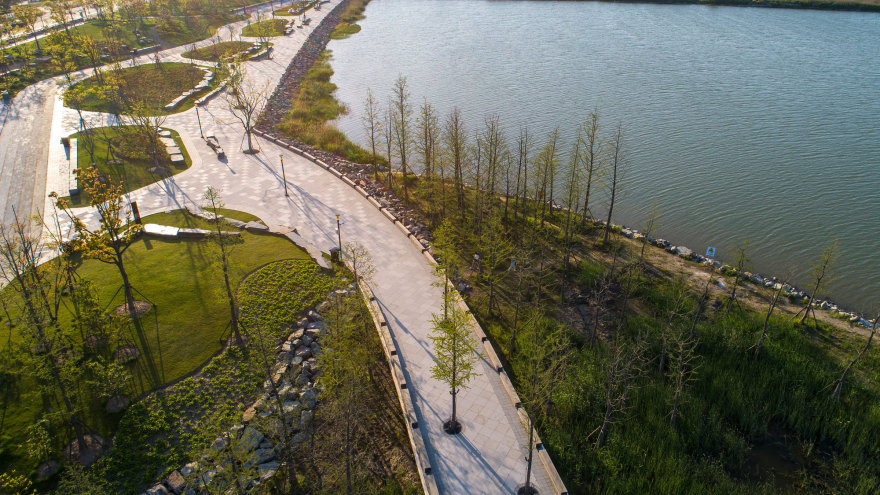 上海临港港城滴水湖绿色带线性公园-0