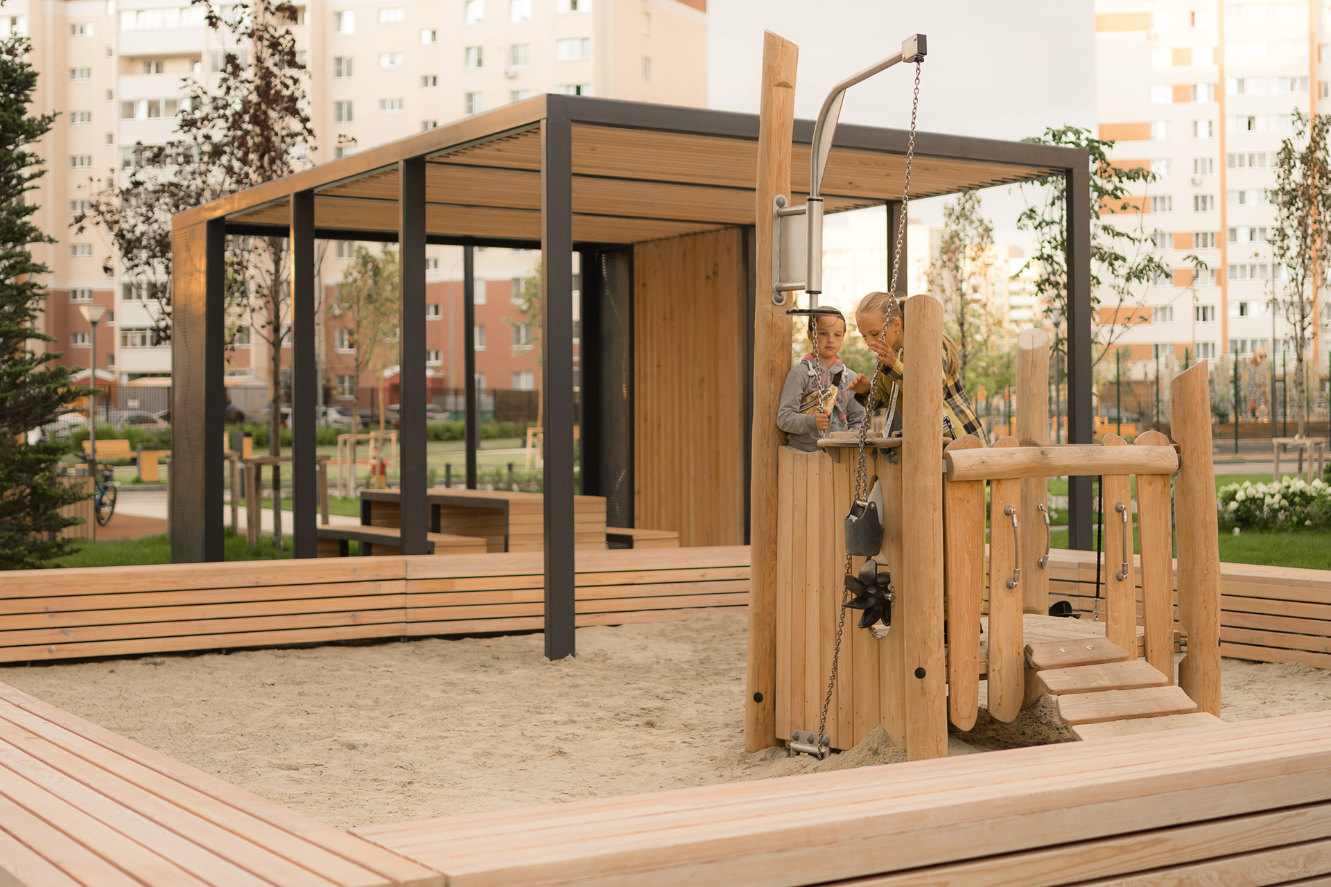 ЖК «Квартет»小区景观设计丨俄罗斯奔萨丨Farbstein-24