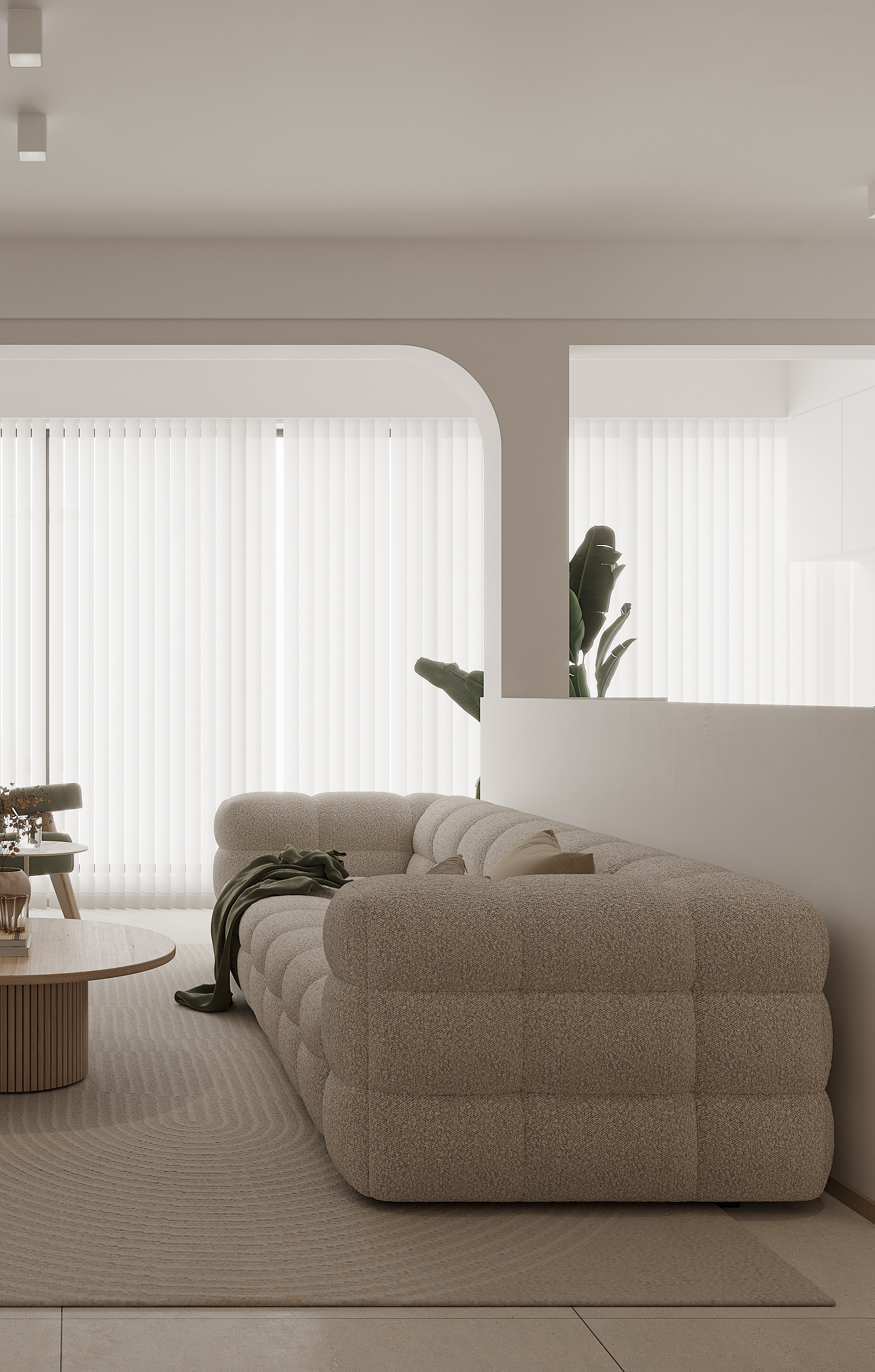 奶油简约小户型-1