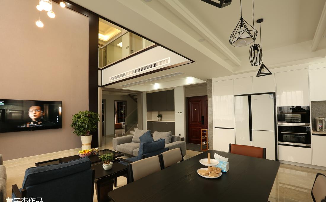 新塘现代实景家居，黑白灰诠释时尚潮流-40