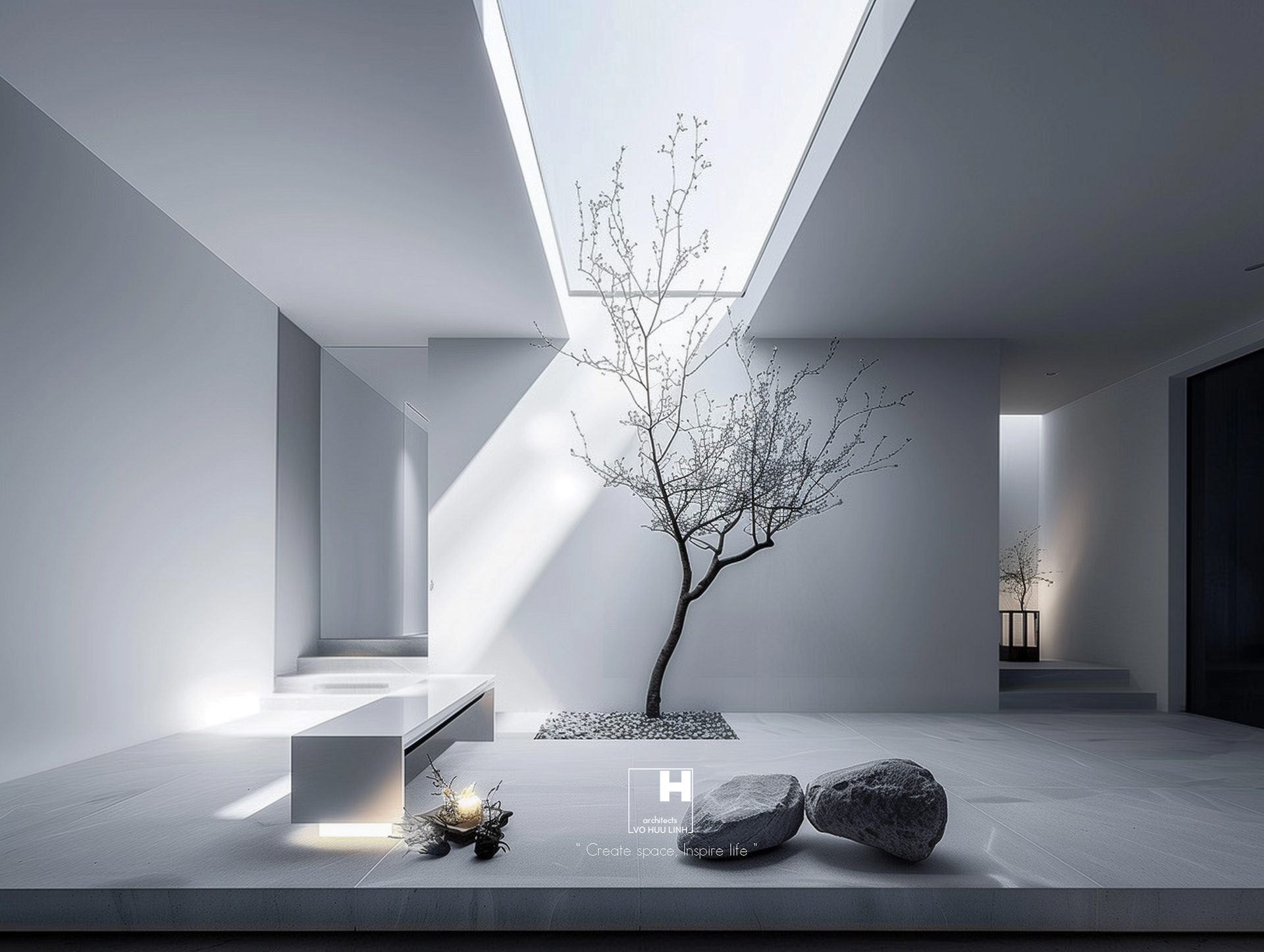 黑白别墅丨越南丨Vo Huu Linh Architects-9