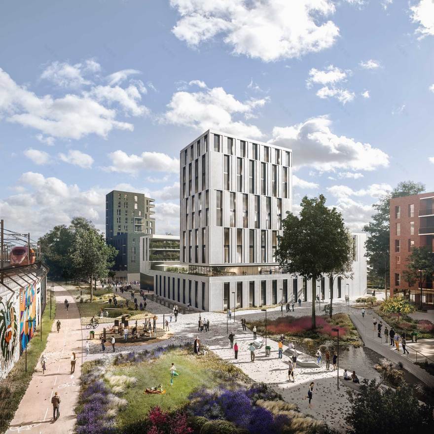 兰布拉泰广场(Scalo Lambrate为米兰的一个火车站区域,常见意译为兰布拉泰广场) 星火(Scintilla常见释义为星火、火花 ) 丨意大利米兰丨Park Associati-45