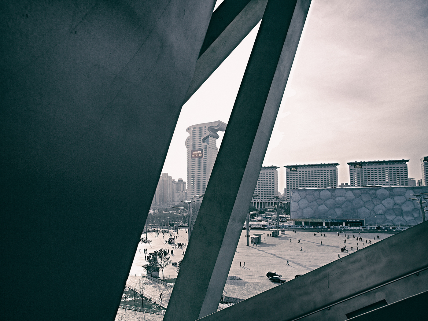 Morning at the Bird's Nest:  Beijing China-5