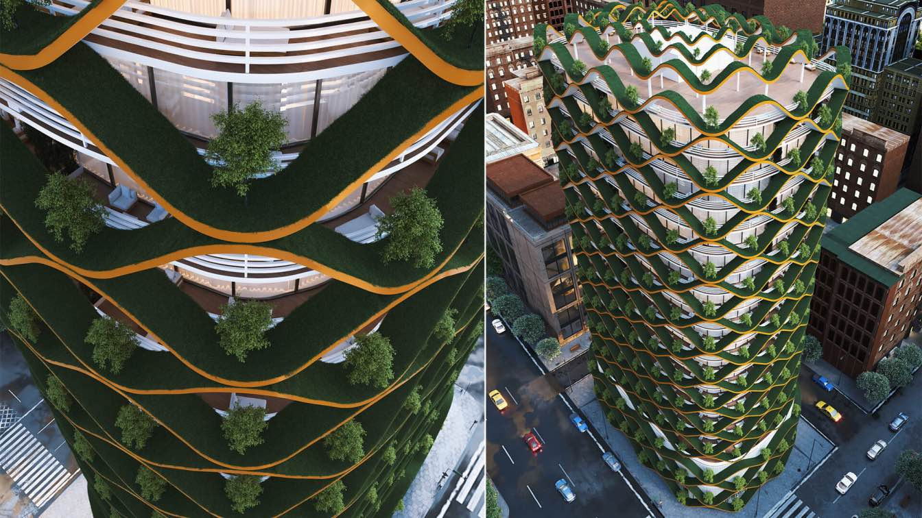 Wave Residential Complex in Mumbai, India by Milad Eshtiyaghi Studio Milad Eshtiyaghi-9