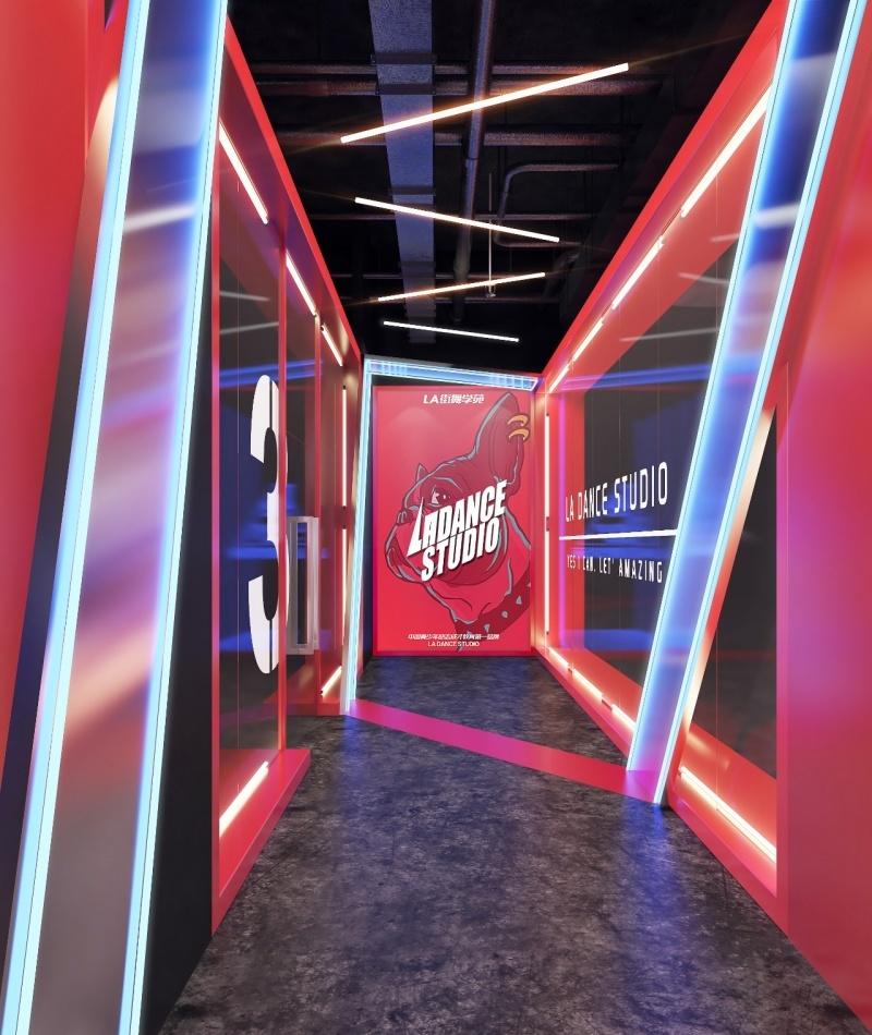 培训机构丨【由里建筑设计】北京LA街舞学苑-9