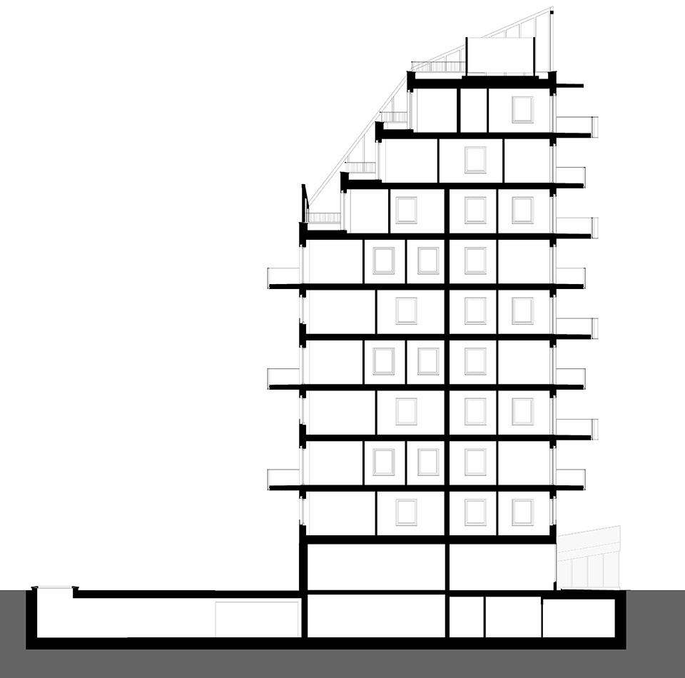 Trendo11 – 布达佩斯的阶梯式退台住宅丨匈牙利布达佩斯丨LAB5 architects-74