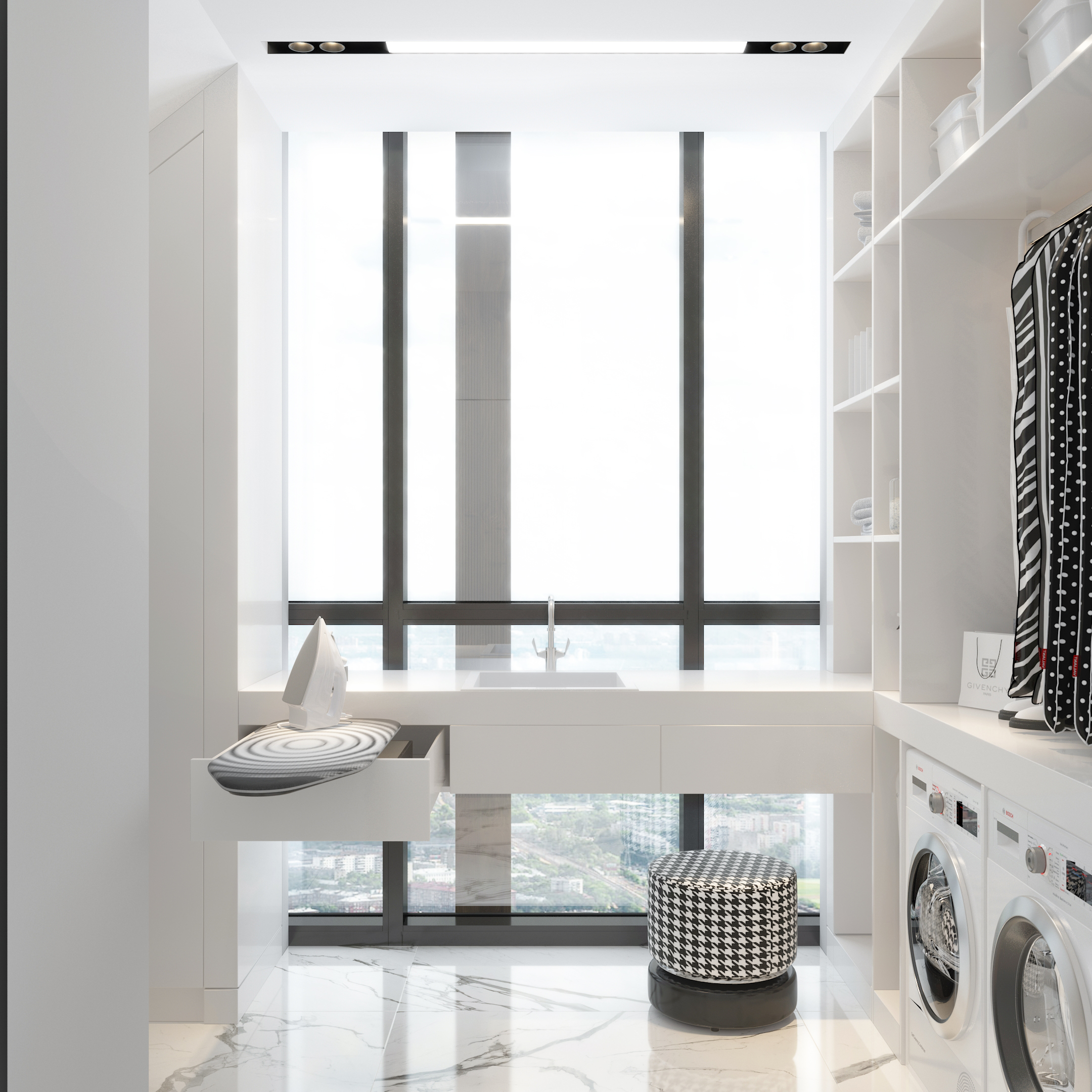 Black and white house-27