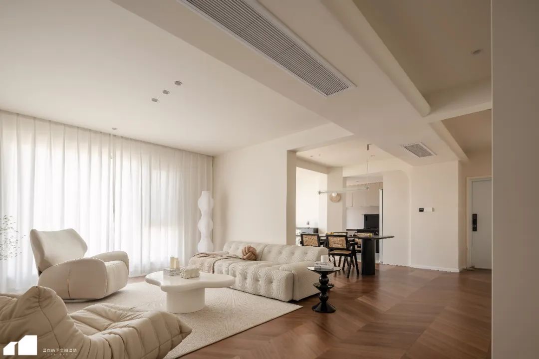 奶油风私宅设计丨留白屿下空间建筑-30