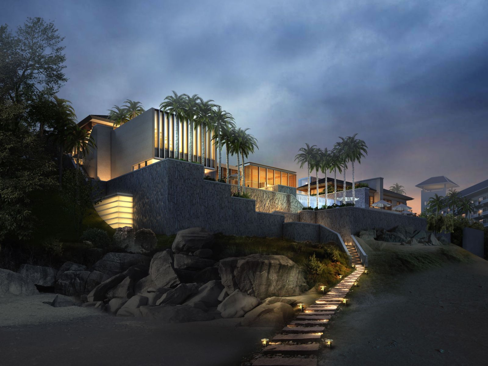 中国惠州喜来登会所景观规划-3