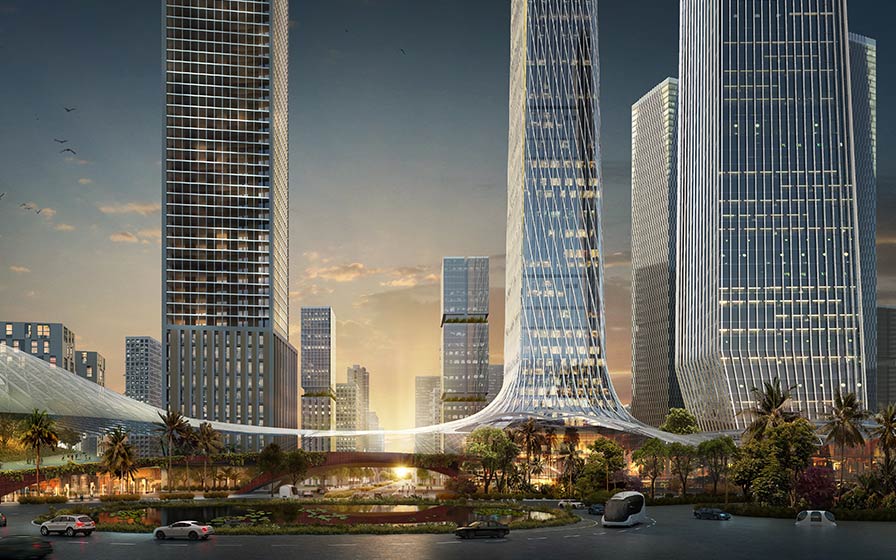 コロンボ・ポートシティの新金融センター | 都市計画・マスタープラン | Projects | NIKKEN SEKKEI LTD-1