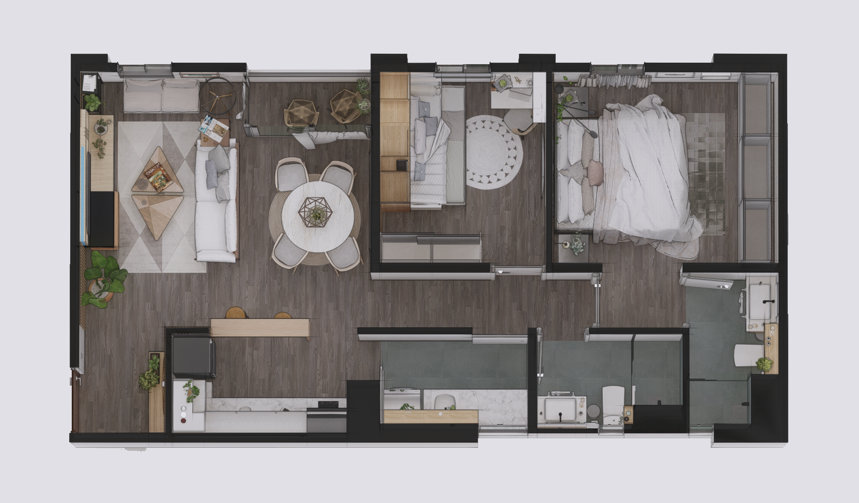 DEPARTAMENTO B602 室内设计丨巴拉圭-4