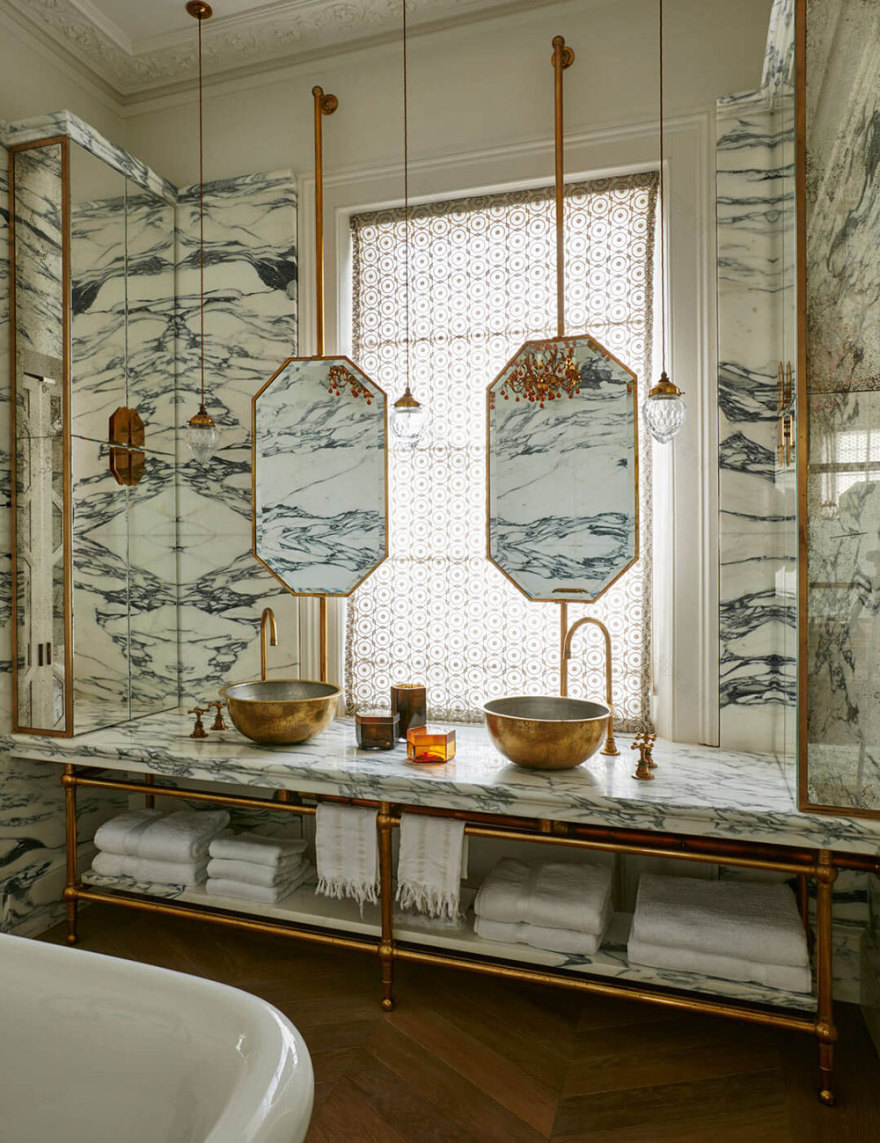 伦敦时尚别墅的巴黎风情设计-11