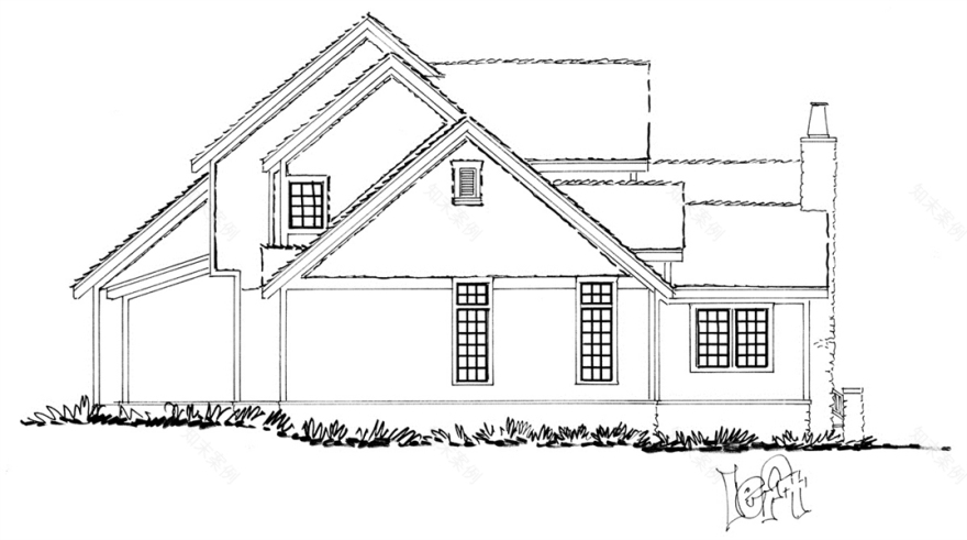 传统两层房屋设计方案3135-7