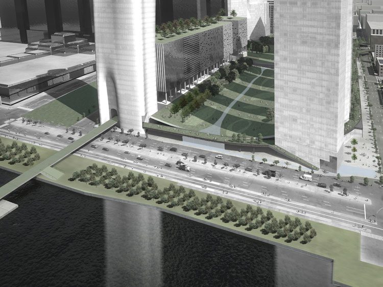 纽约哈德逊广场开发设计方案丨巴林哈德丨史蒂文·霍尔建筑事务所-4