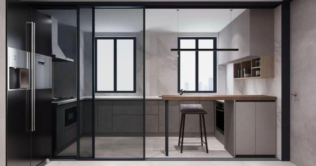 温馨江阴家庭，原木暖灰构生活温度-49