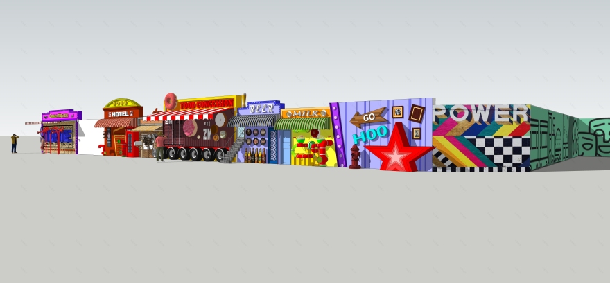 合肥庐西门广场室外商街包装-64