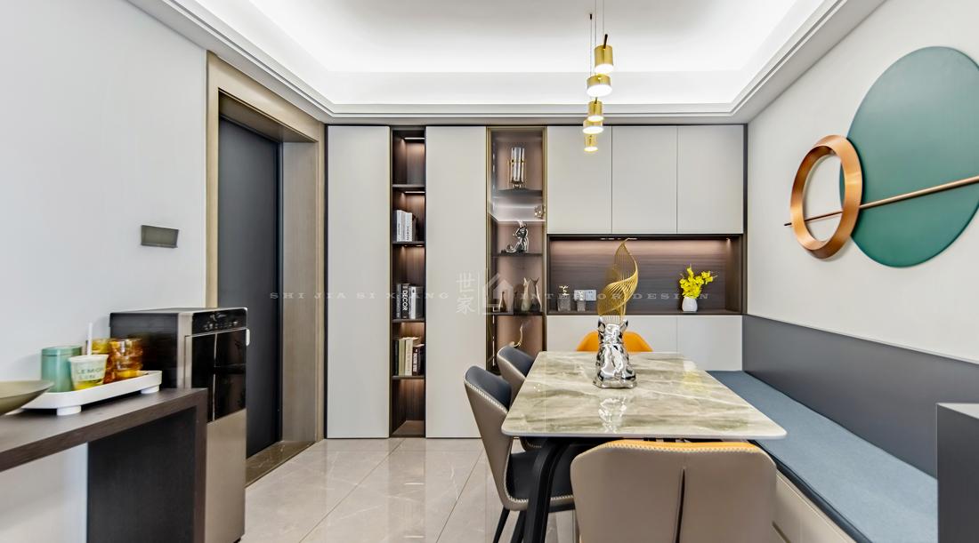 现代轻奢四居室装修设计-36