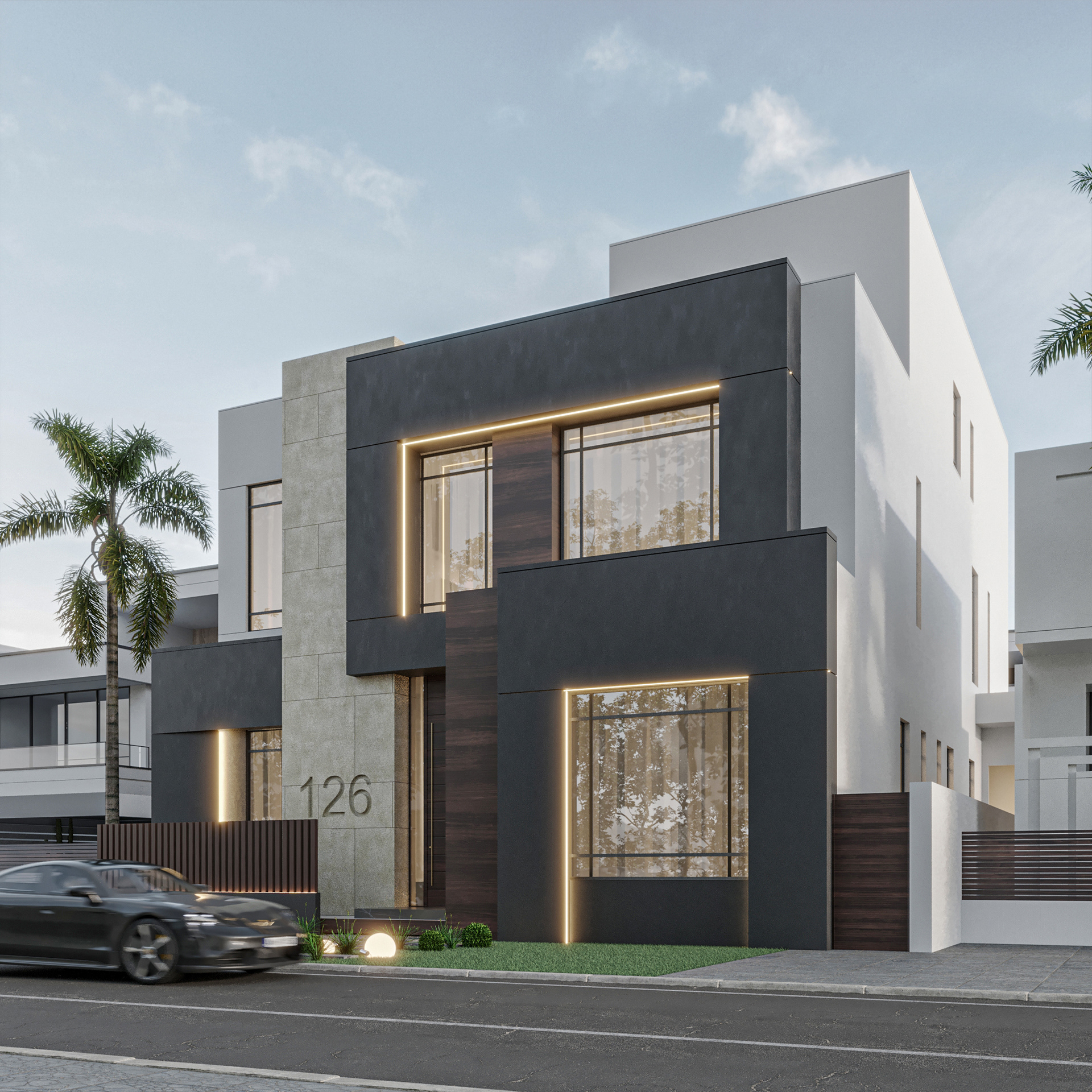 VILLA7科威特现代别墅丨Moamen Amin-1