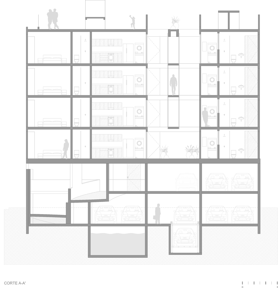 墨西哥城市中心公寓楼-39
