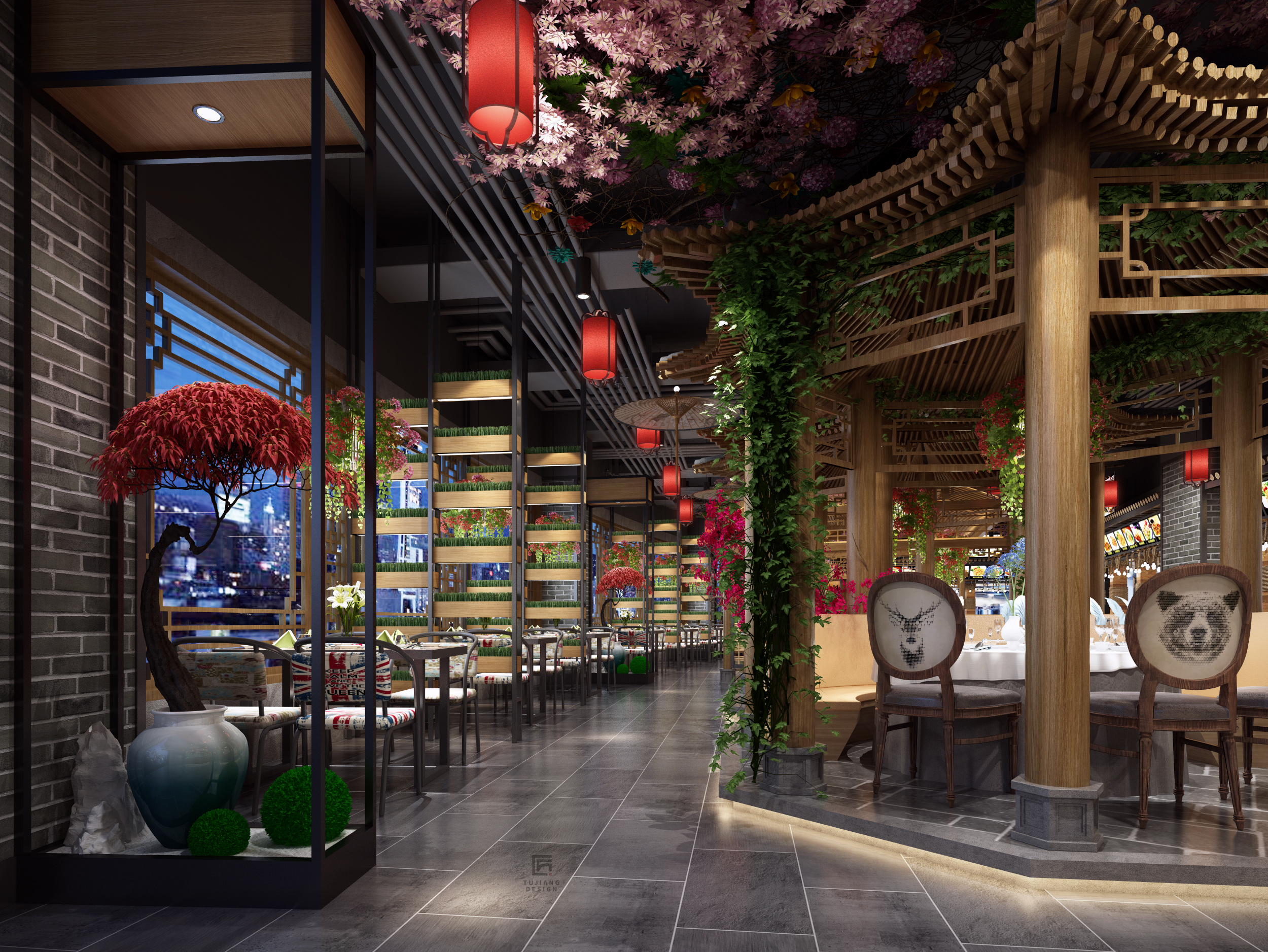 中式餐饮店设计，体会百味人生闲庭信步-0