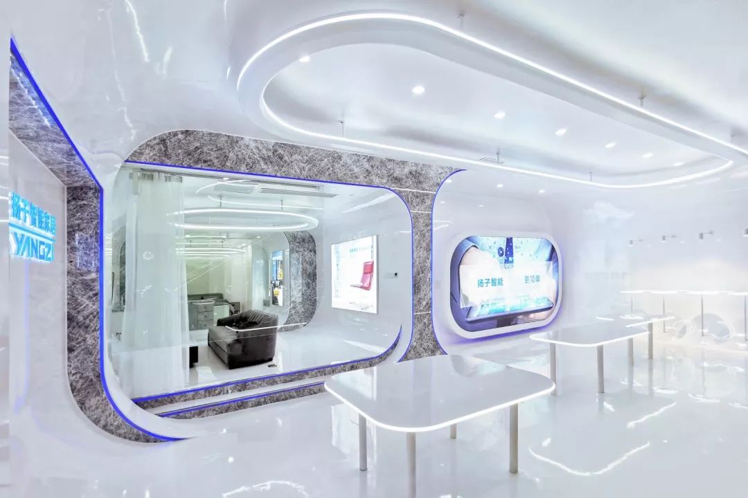 穿梭·智能生活体验馆——弧线元素打造的未来智能家居空间-37