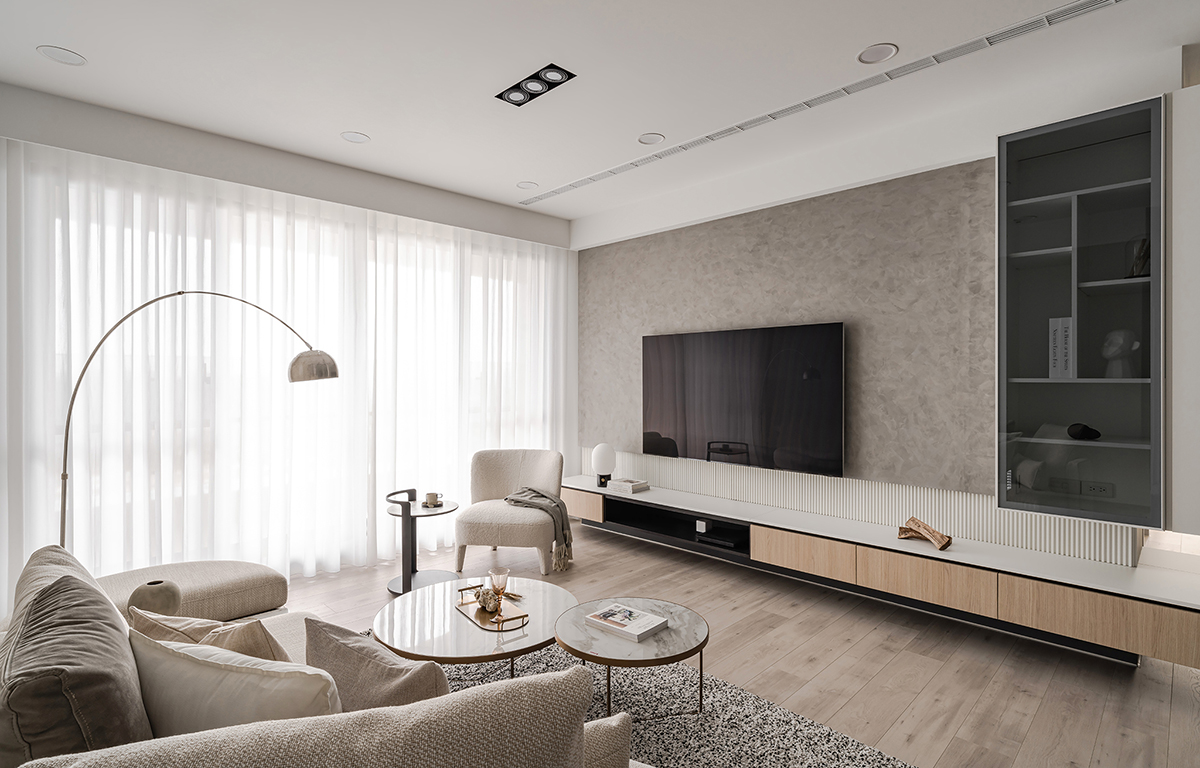 家装设计案例鉴赏——裸色轻熟简约质感居所-9