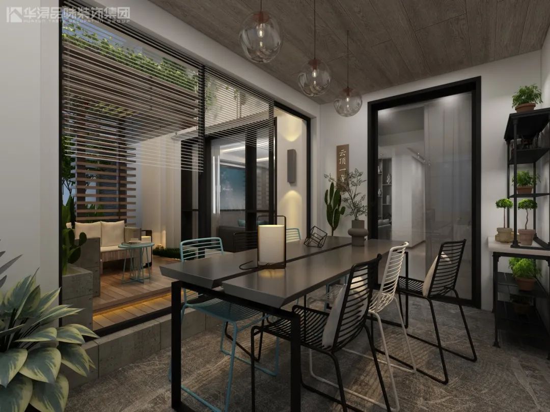 300m²现代轻奢复式,优雅石材与奔放木质交织质感生活-52