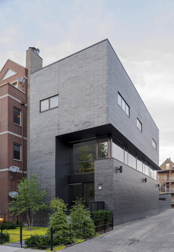 芝加哥光影交织的“剪切联排别墅”-63